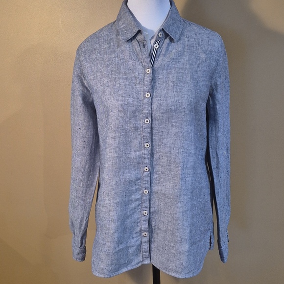 Gerry Weber Tops - GERRY WEBER Women's 100% Linen Button Down Shirt